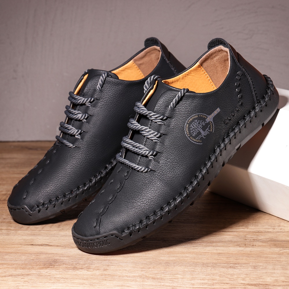 Leather Shoes Casual Men Shoes Driving Comfortable Quality Leather 