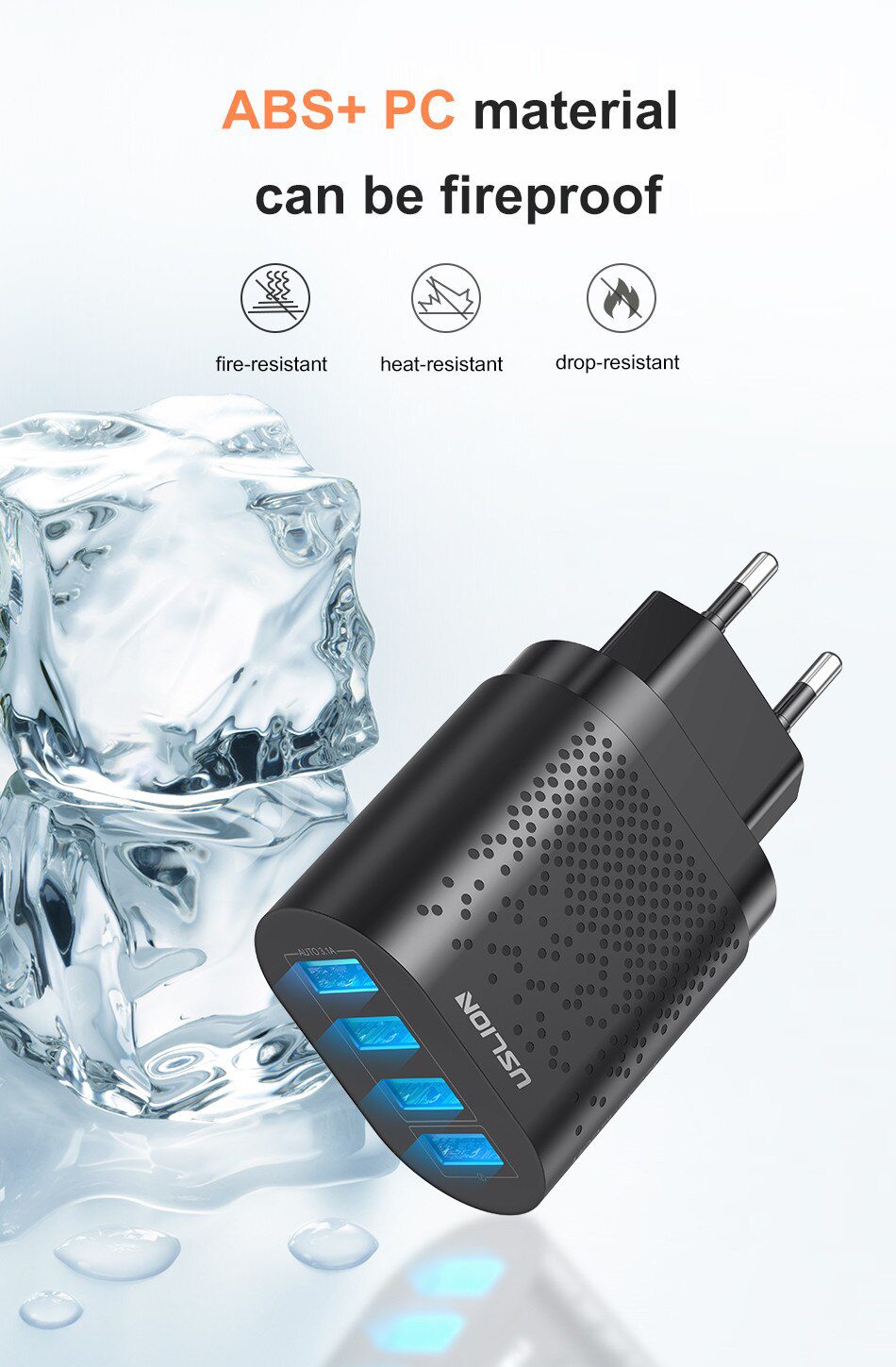 USLION 48W Quick Charge QC 3.0 USB Universal Mobile Phone Charger EU US Wall Fast Charging Adapter For iPhone Samsung Huawei USLION 48W Quick Charge QC 3.0 USB Universal Mobile Phone Charger EU US Wall Fast Charging Adapter For iPhone Samsung Huawei