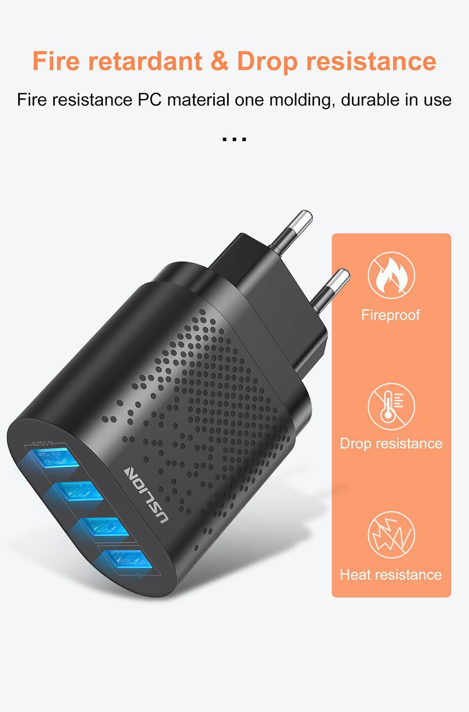 USLION 48W Quick Charge QC 3.0 USB Universal Mobile Phone Charger EU US Wall Fast Charging Adapter For iPhone Samsung Huawei USLION 48W Quick Charge QC 3.0 USB Universal Mobile Phone Charger EU US Wall Fast Charging Adapter For iPhone Samsung Huawei