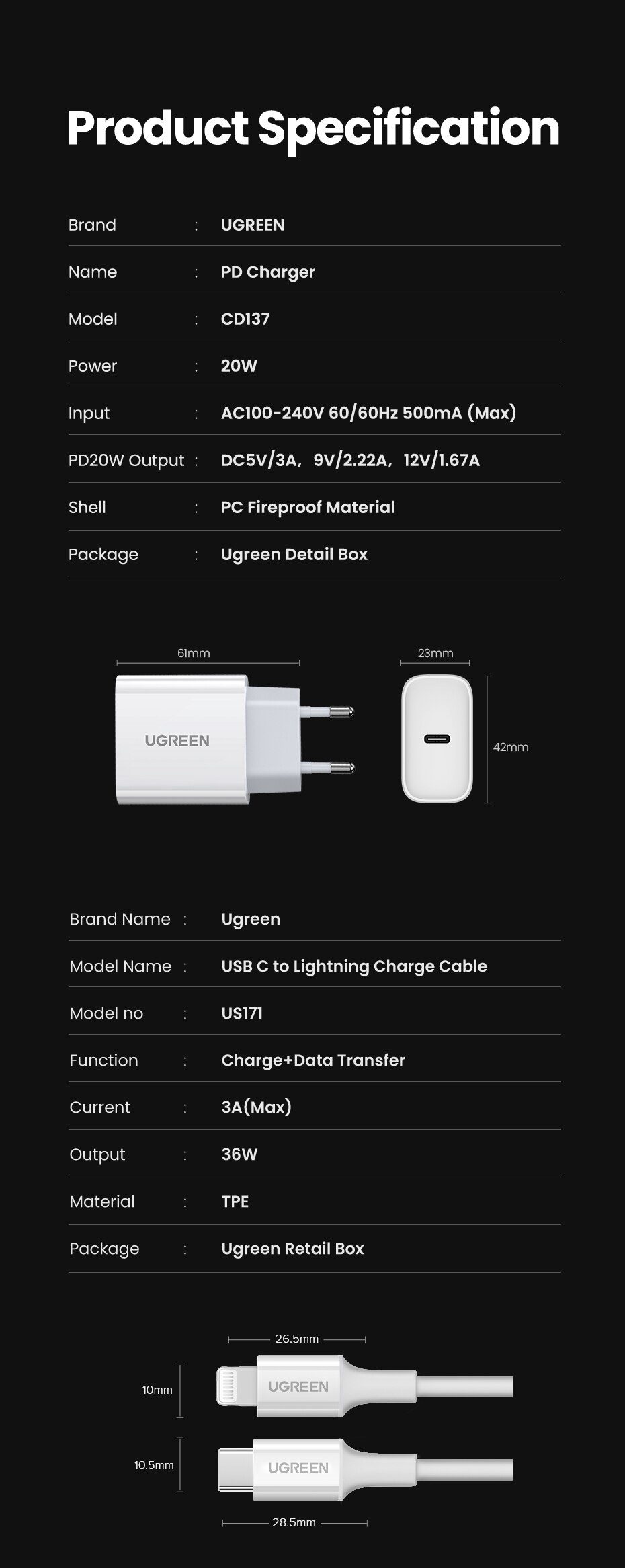 UGREEN PD Charger 20W QC4.0 QC3.0 USB Type C Fast Charger Quick Charge 4.0 3.0 QC for iPhone 12 Pro Xs 8 Xiaomi Phone Charger UGREEN PD Charger 20W QC4.0 QC3.0 USB Type C Fast Charger Quick Charge 4.0 3.0 QC for iPhone 12 Pro Xs 8 Xiaomi Phone Charger