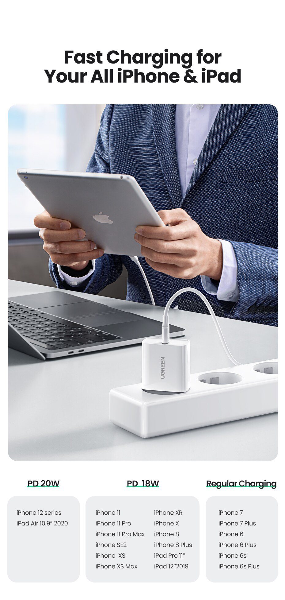 UGREEN PD Charger 20W QC4.0 QC3.0 USB Type C Fast Charger Quick Charge 4.0 3.0 QC for iPhone 12 Pro Xs 8 Xiaomi Phone Charger UGREEN PD Charger 20W QC4.0 QC3.0 USB Type C Fast Charger Quick Charge 4.0 3.0 QC for iPhone 12 Pro Xs 8 Xiaomi Phone Charger