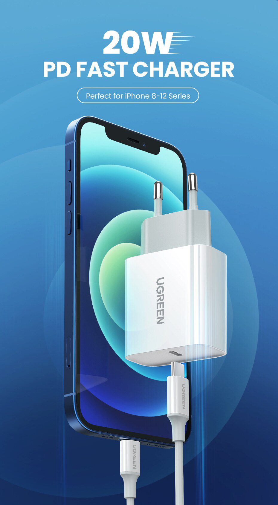 UGREEN PD Charger 20W QC4.0 QC3.0 USB Type C Fast Charger Quick Charge 4.0 3.0 QC for iPhone 12 Pro Xs 8 Xiaomi Phone Charger UGREEN PD Charger 20W QC4.0 QC3.0 USB Type C Fast Charger Quick Charge 4.0 3.0 QC for iPhone 12 Pro Xs 8 Xiaomi Phone Charger