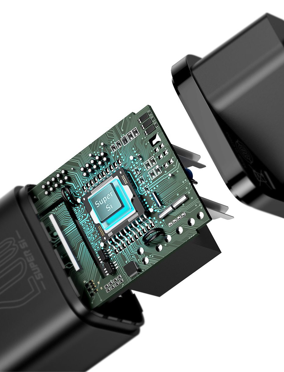 Baseus Super Si USB C Charger 20W Support Type C PD Fast Charging Portable Phone Charger For iPhone 12 Pro Max 11 Mini 8 Plus