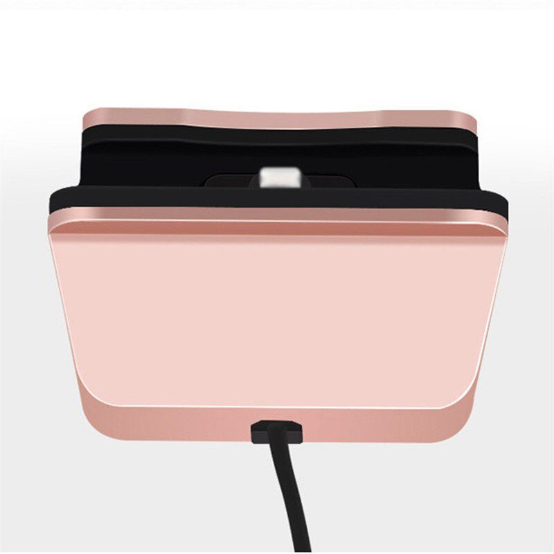For iPhone X 8 7 6 USB Cable Sync Cradle Charger Base For Xiaomi Android Type C Samsung Stand Holder Charging Base Dock Station