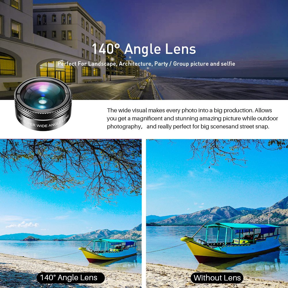 APEXEL 11 in 1 camera Phone Lens Kit wide angle macro Full Color/grad Filter CPL ND Star Filter for iPhone Xiaomi all Smartphone