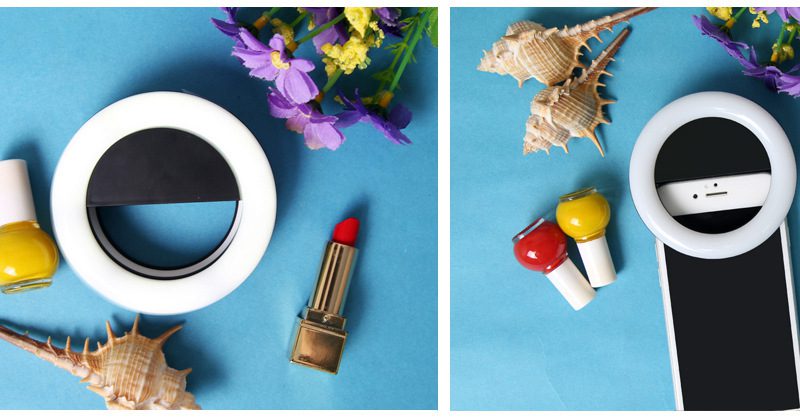 Usb Charging Selfie Ring Led Phone Clip Light Lamp Mobile Phone Lens LED Selfie Lamp Ring Flash Lenses For Iphone Samsung Huawei