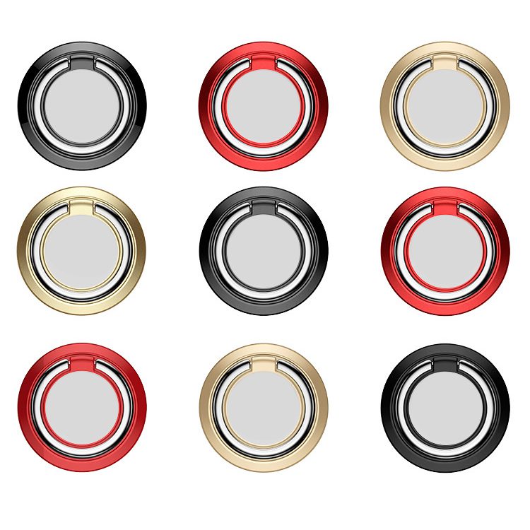 Finger Ring Holder Stand Grip 360 Rotating For Mobile Phone Car Magnetic Mount Phone Back Sticker Pad Unniversal Bracket