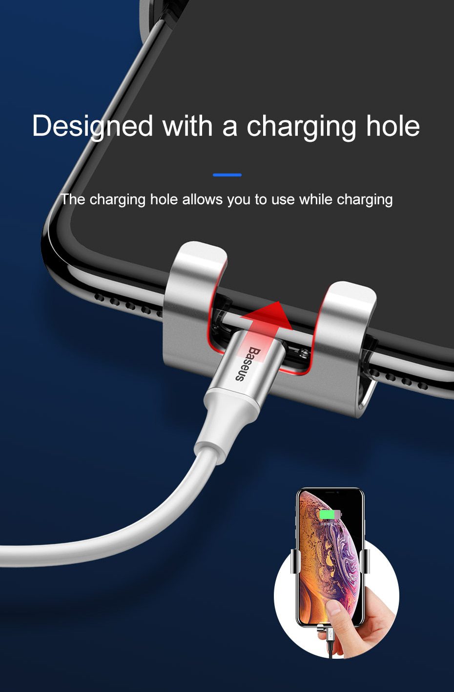 Baseus Car Phone Holder for Car Air Vent / CD Slot Mount Phone Holder Stand for iPhone Samsung Metal Gravity Mobile Phone Holder