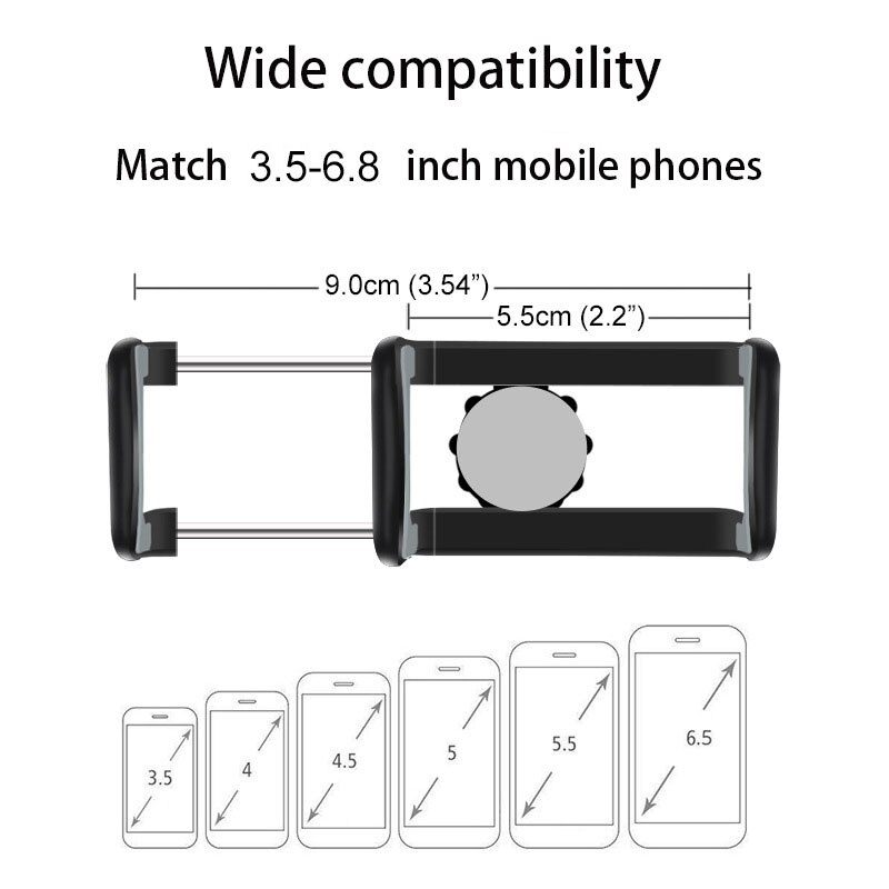 New HUD Car Dashboard Phone stand 360&deg; Adjustable GPS Car Clips Holder Hidden Parking number for Mobile Phone car stand Support