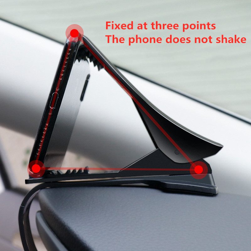New HUD Car Dashboard Phone stand 360&deg; Adjustable GPS Car Clips Holder Hidden Parking number for Mobile Phone car stand Support
