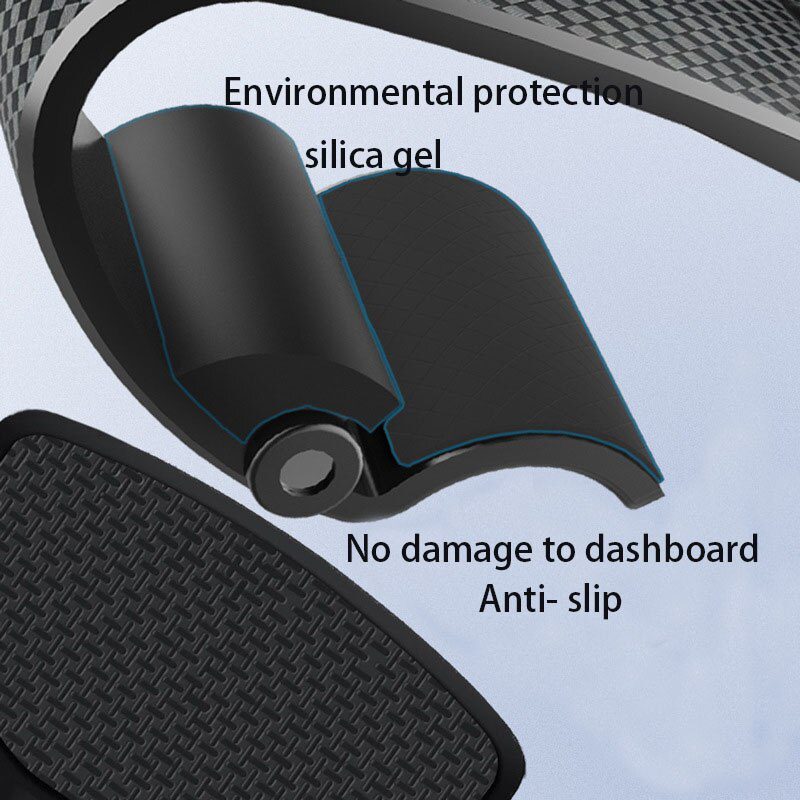 New HUD Car Dashboard Phone stand 360&deg; Adjustable GPS Car Clips Holder Hidden Parking number for Mobile Phone car stand Support