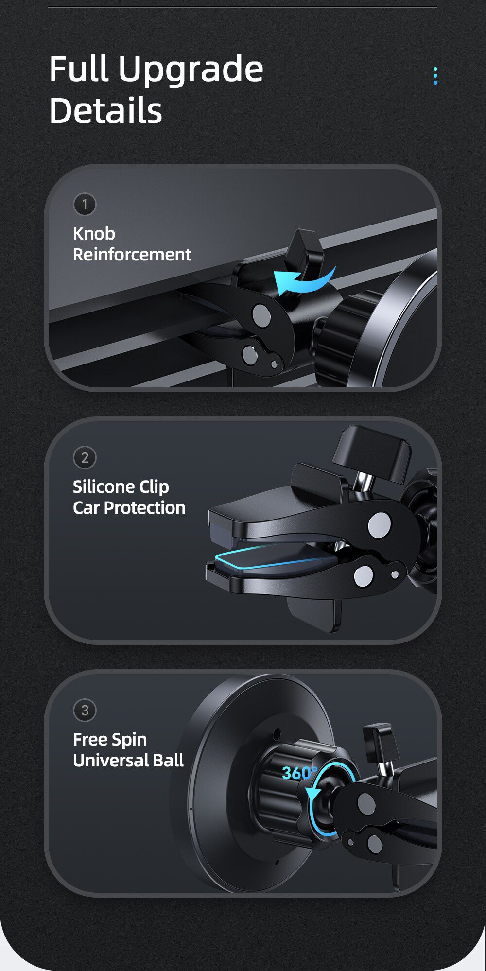 15W Qi Magnetic Wireless Car Charger Phone Holder for iPhone 12 Pro Max Universal Wireless Charging Car Phone Holder for Huawei