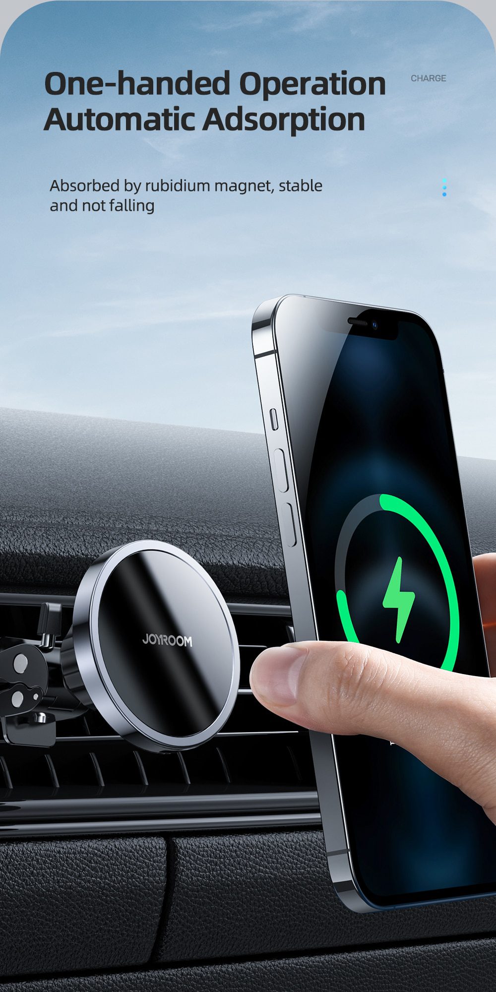 15W Qi Magnetic Wireless Car Charger Phone Holder for iPhone 12 Pro Max Universal Wireless Charging Car Phone Holder for Huawei