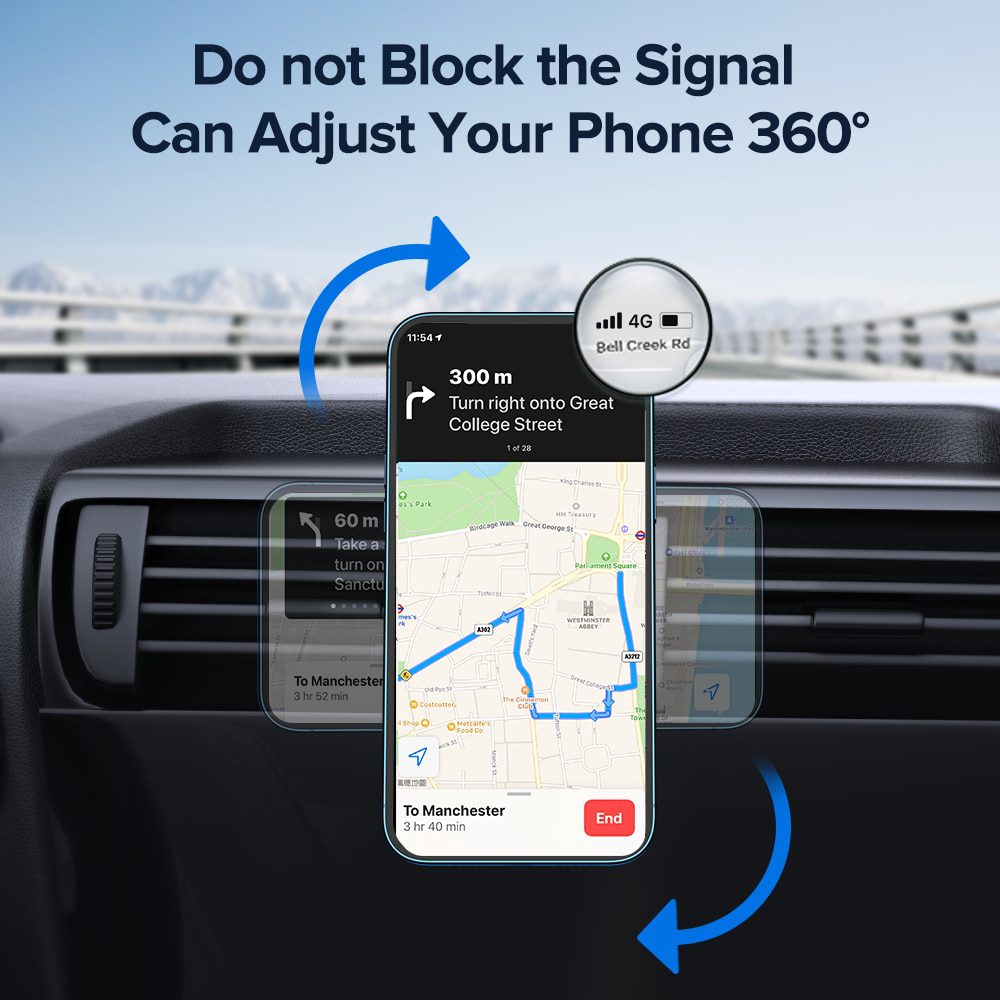 15W Qi Magnetic Wireless Car Charger Phone Holder for iPhone 12 Pro Max Universal Wireless Charging Car Phone Holder for Huawei