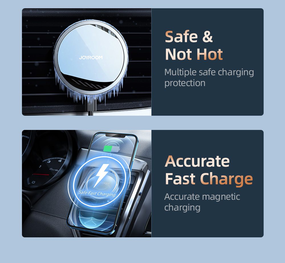 15W Qi Magnetic Wireless Car Charger Phone Holder for iPhone 12 Pro Max Universal Wireless Charging Car Phone Holder for Huawei