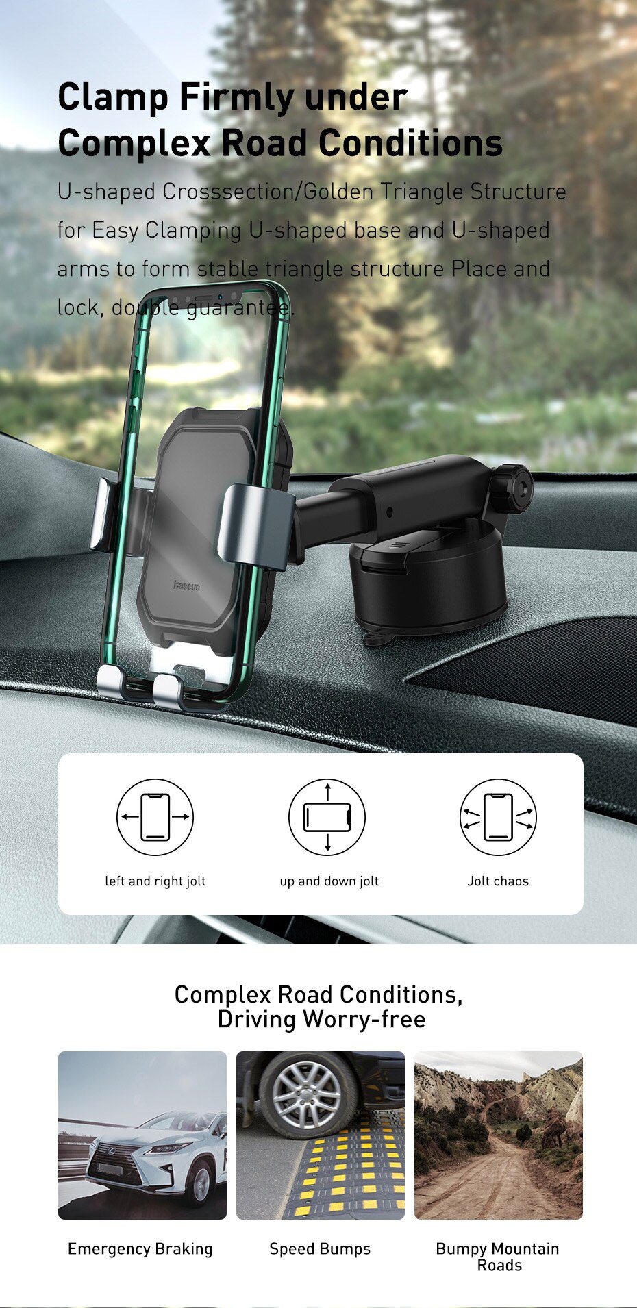 Baseus Gravity Car Phone Holder Suction Cup Adjustable Universal Holder Stand in Car GPS Mount For iPhone 12 11 Pro Max Xiaomi 9 Baseus Gravity Car Phone Holder Suction Cup Adjustable Universal Holder Stand in Car GPS Mount For iPhone 12 11 Pro Max Xiaomi 9