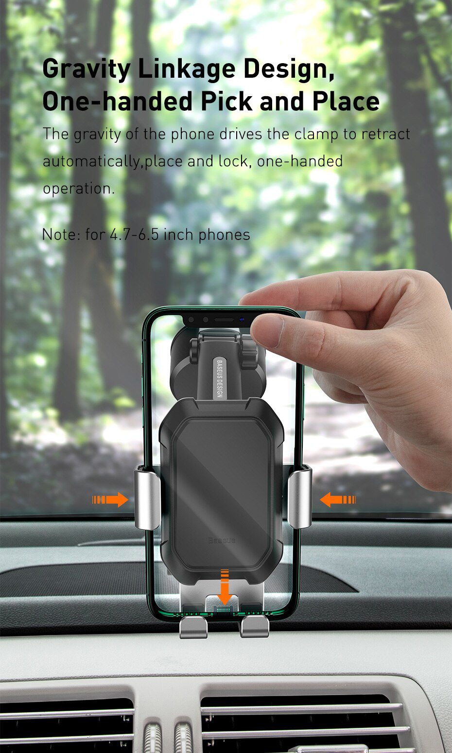 Baseus Gravity Car Phone Holder Suction Cup Adjustable Universal Holder Stand in Car GPS Mount For iPhone 12 11 Pro Max Xiaomi 9 Baseus Gravity Car Phone Holder Suction Cup Adjustable Universal Holder Stand in Car GPS Mount For iPhone 12 11 Pro Max Xiaomi 9