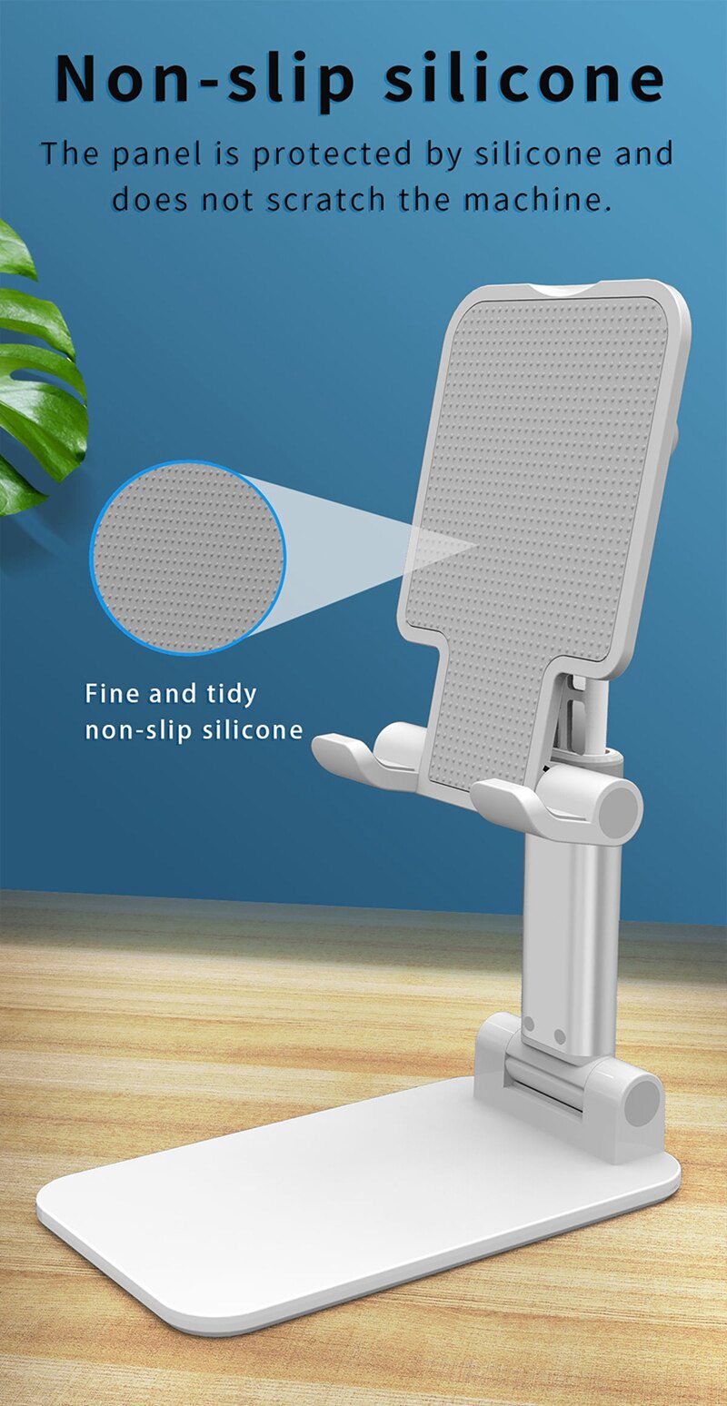 2021 Metal Desktop Tablet Holder Table Cell Foldable Extend Support Desk Mobile Phone Holder Stand For iPhone iPad Adjustable