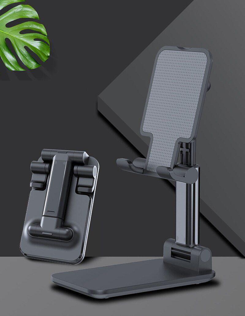 2021 Metal Desktop Tablet Holder Table Cell Foldable Extend Support Desk Mobile Phone Holder Stand For iPhone iPad Adjustable