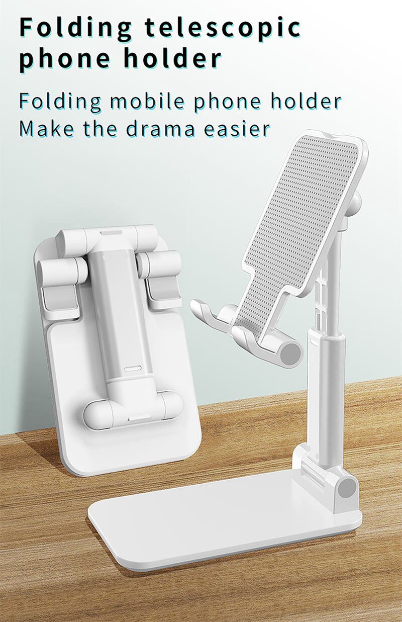 2021 Metal Desktop Tablet Holder Table Cell Foldable Extend Support Desk Mobile Phone Holder Stand For iPhone iPad Adjustable