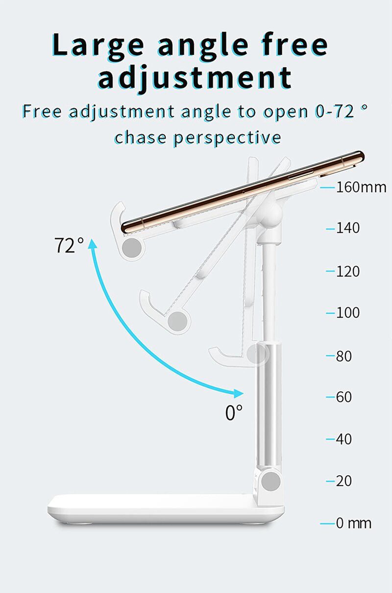 2021 Metal Desktop Tablet Holder Table Cell Foldable Extend Support Desk Mobile Phone Holder Stand For iPhone iPad Adjustable