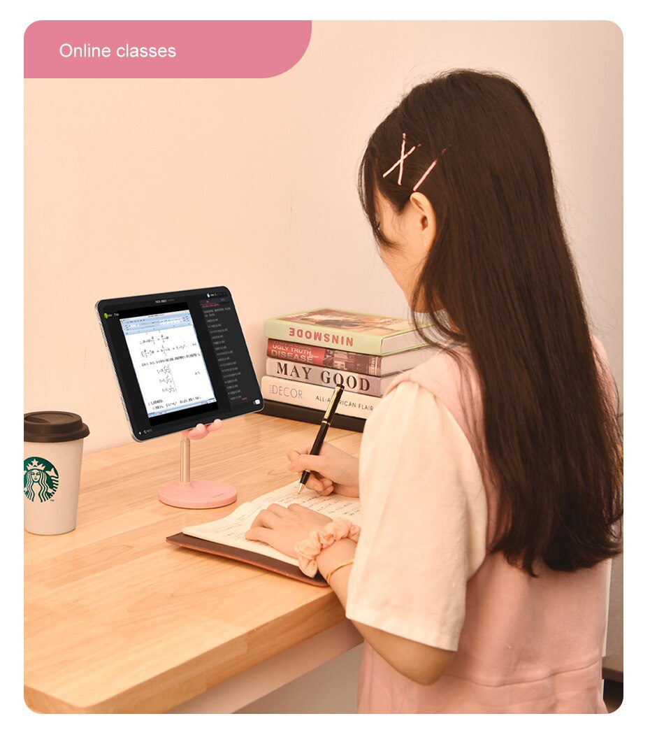 Cute Bunny Phone Holder Desktop Cell Phone Stand, Height Angle Adjustable For iPhone iPad Tablet