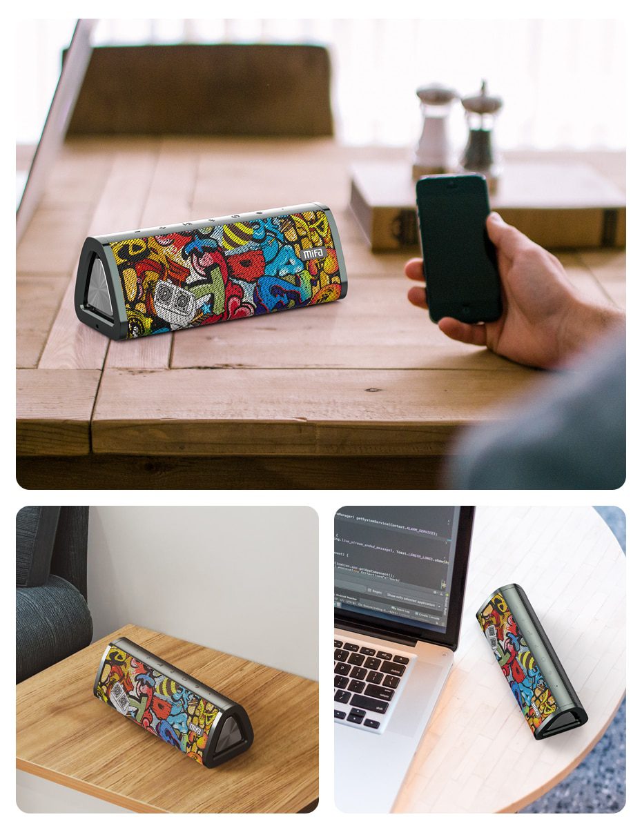 mifa A10+ Portable bluetooth speaker 360° Stereo Sound 20W IPX7 waterproof wireless bluetooth 5.0 speaker 24-Hour Play time