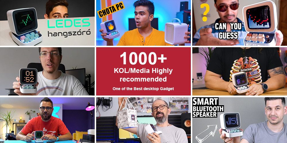 Divoom Ditoo Retro Pixel art Bluetooth Portable Speaker Alarm Clock DIY LED Display Board, New Year Gift Home light decoration Divoom Ditoo Retro Pixel art Bluetooth Portable Speaker Alarm Clock DIY LED Display Board, New Year Gift Home light decoration