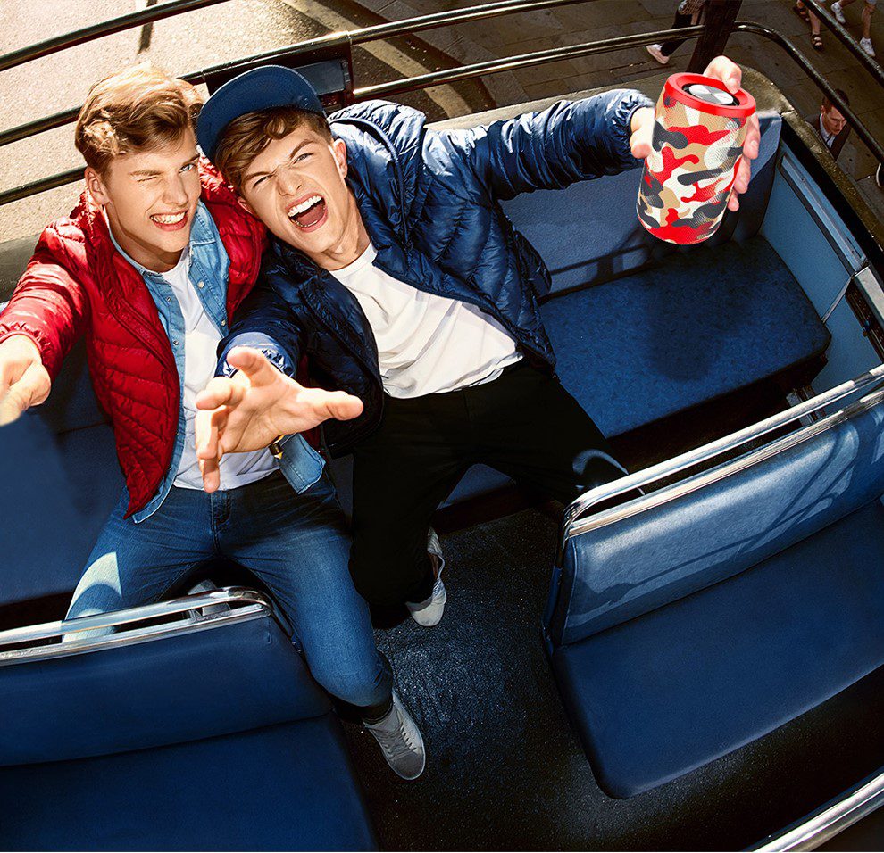 ZEALOT Powerful Bluetooth Speaker Bass Wireless Portable Subwoofer Waterproof Sound Box Support TF, TWS, USB Flash Drive