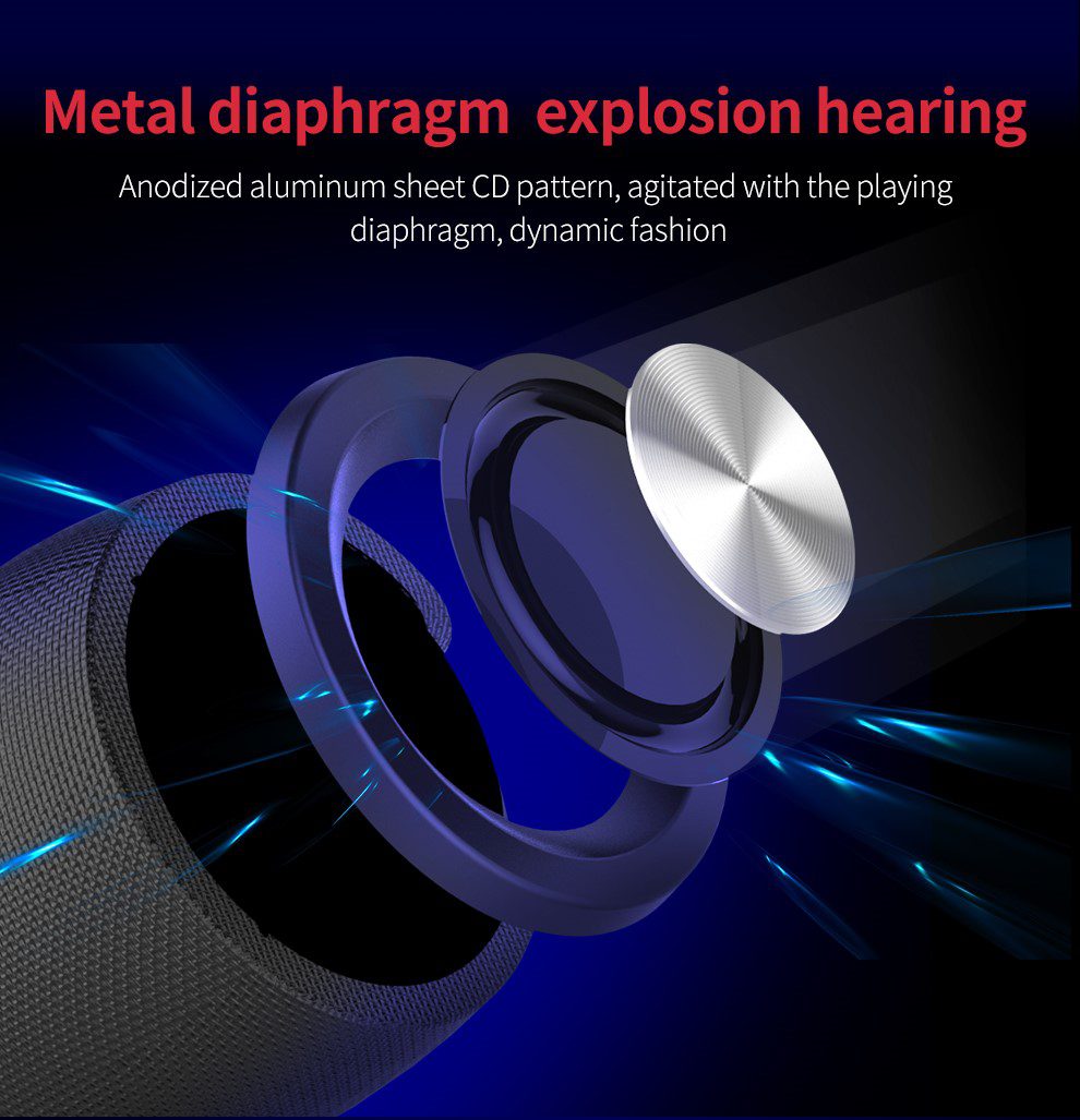 ZEALOT Powerful Bluetooth Speaker Bass Wireless Portable Subwoofer Waterproof Sound Box Support TF, TWS, USB Flash Drive