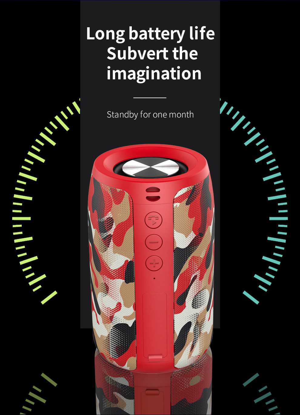 ZEALOT Powerful Bluetooth Speaker Bass Wireless Portable Subwoofer Waterproof Sound Box Support TF, TWS, USB Flash Drive