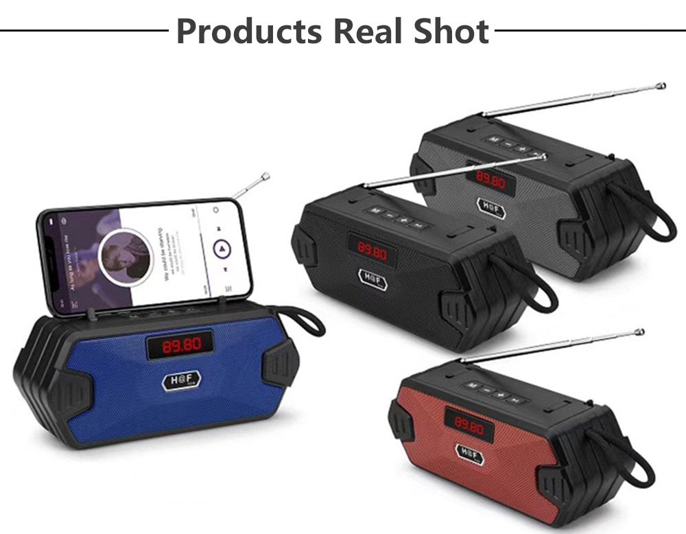 Portable Bluetooth Speaker Wireless Bass Column Outdoor USB Speakers With FM Radio AUX TF MP3 Subwoofer Loudspeaker For Phone PC