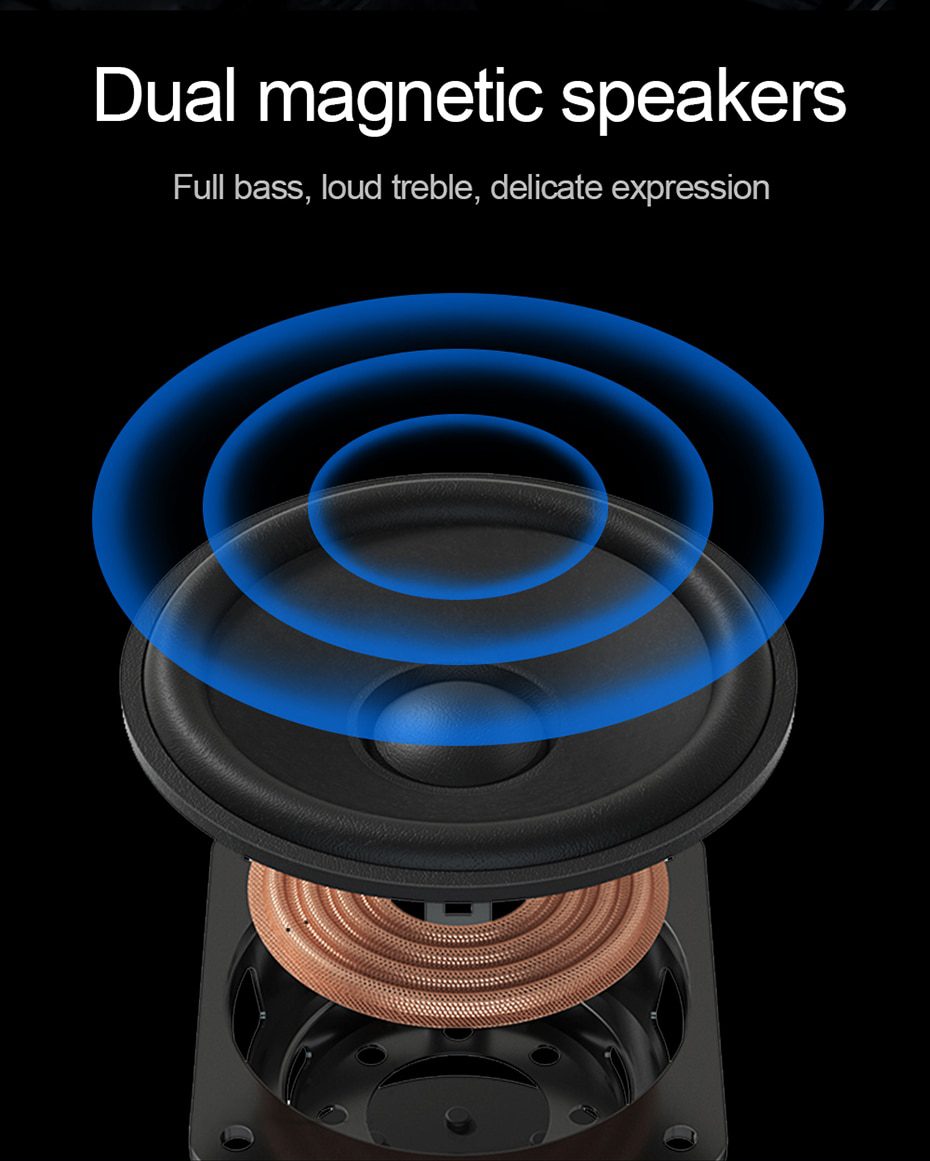 Redragon GS520 Anvil aux 3.5mm stereo surround music RGB speakers sound bar for computer 2.0 PC home notebook TV loudspeakers