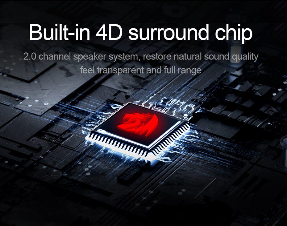 Redragon GS520 Anvil aux 3.5mm stereo surround music RGB speakers sound bar for computer 2.0 PC home notebook TV loudspeakers