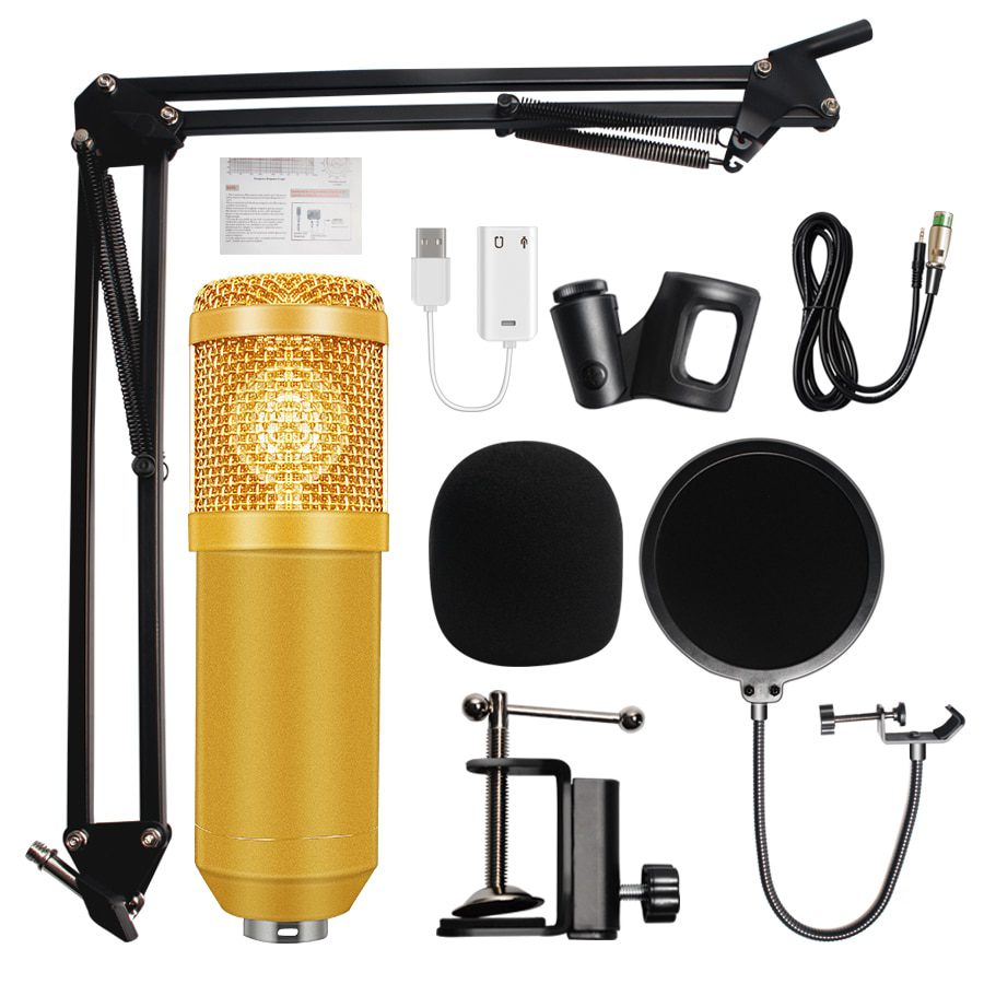 Professional bm 800 Condenser Microphone 3.5Mm Wired Bm-800 karaoke BM800 Recording Microphone for Computer Karaoke KTV