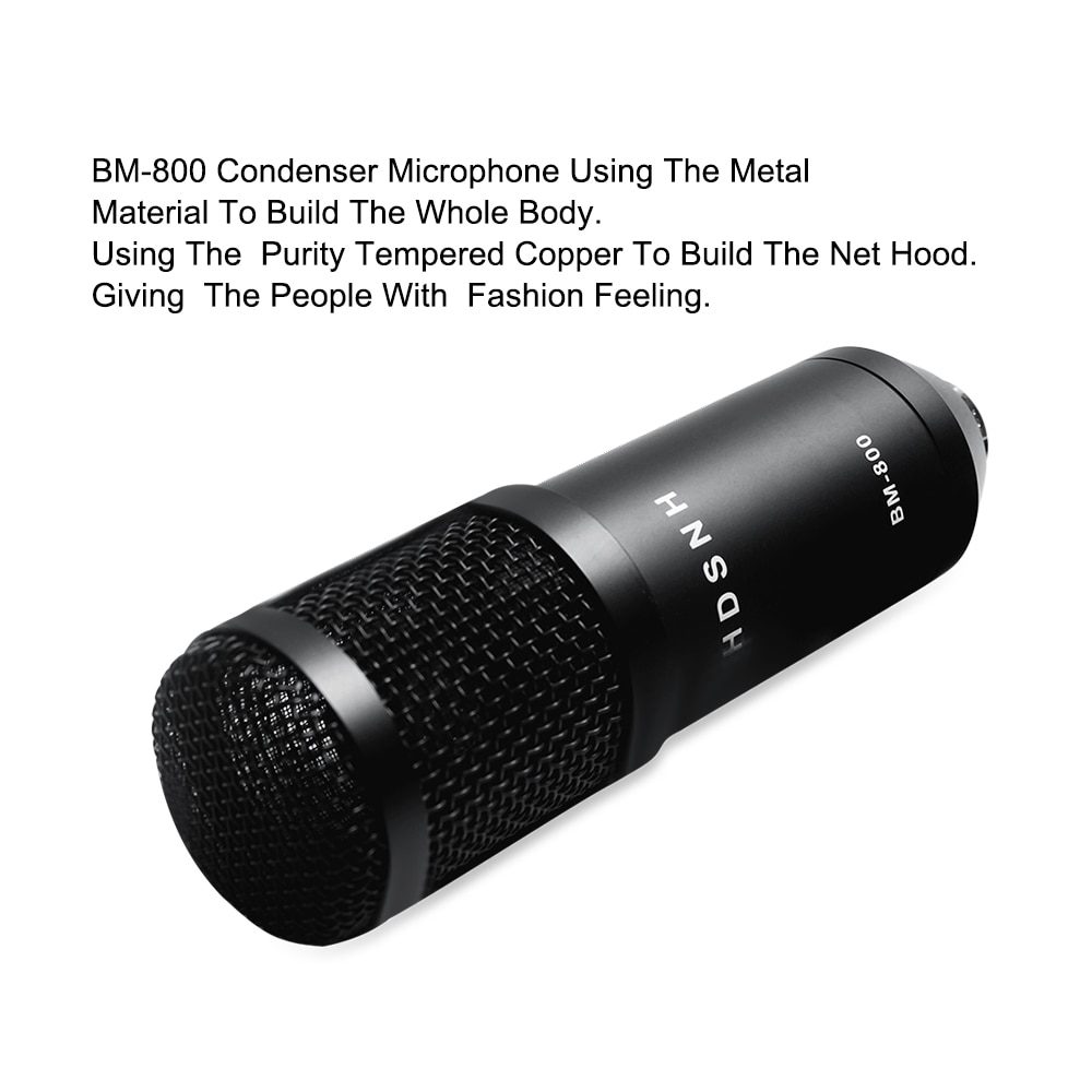 Professional bm 800 Condenser Microphone 3.5Mm Wired Bm-800 karaoke BM800 Recording Microphone for Computer Karaoke KTV