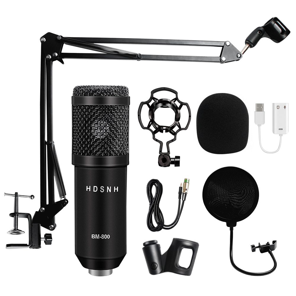 Professional bm 800 Condenser Microphone 3.5Mm Wired Bm-800 karaoke BM800 Recording Microphone for Computer Karaoke KTV