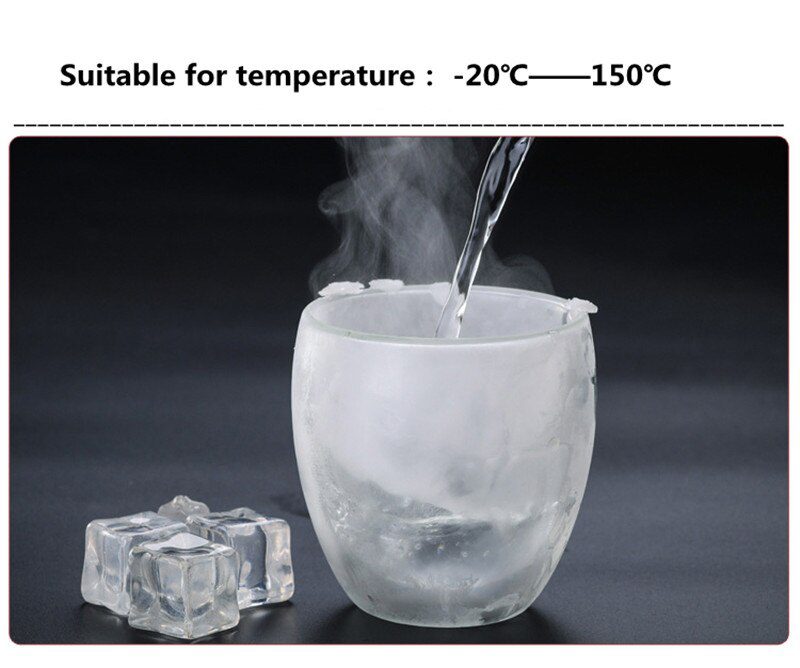 Double Wall Insulated Glasses Espresso Coffee Mug 80/250/350/450 ML Heat-Resistant Transparent Tea Milk Glass Cup Mugs Drinkware