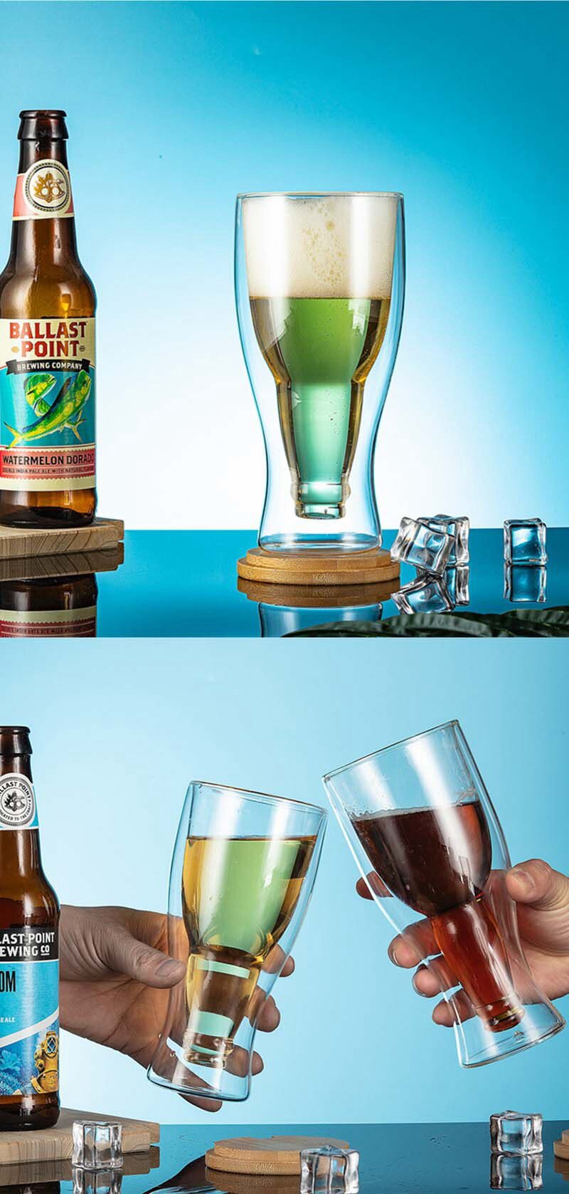 Creative cocktail wineglass mug Double wall mugs Beer wine Glasses Whiskey champagne glass Coffee cup Vodka cups Bottle style Creative cocktail wineglass mug Double wall mugs Beer wine Glasses Whiskey champagne glass Coffee cup Vodka cups Bottle style