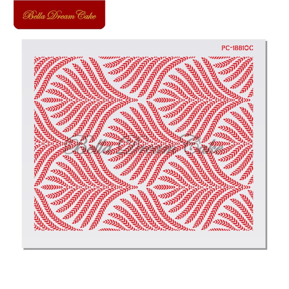Wheat Spike Pattern Cake Stencil Plastic Lace Cake Boder Stencils Template DIY Drawing Mold Cake Decorating Tool Bakeware Wheat Spike Pattern Cake Stencil Plastic Lace Cake Boder Stencils Template DIY Drawing Mold Cake Decorating Tool Bakeware