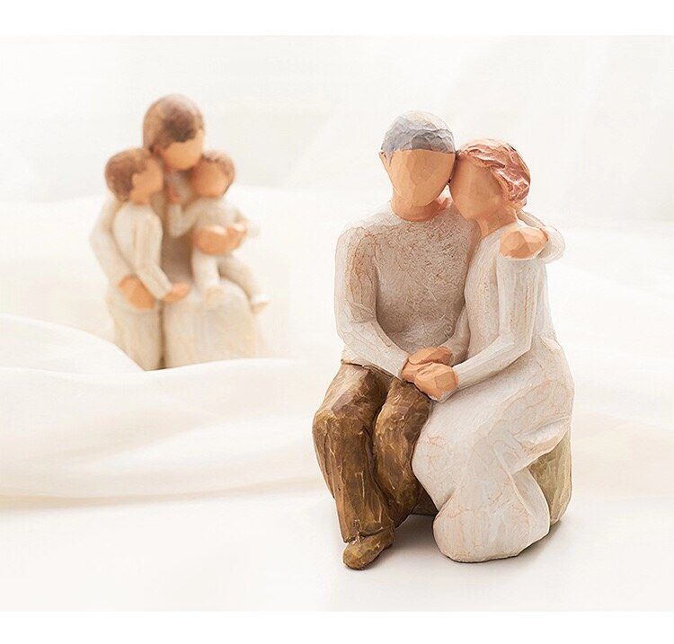 [MGT]Nordic style love family resin figure figurine ornaments family happy time home decoration crafts furnishings