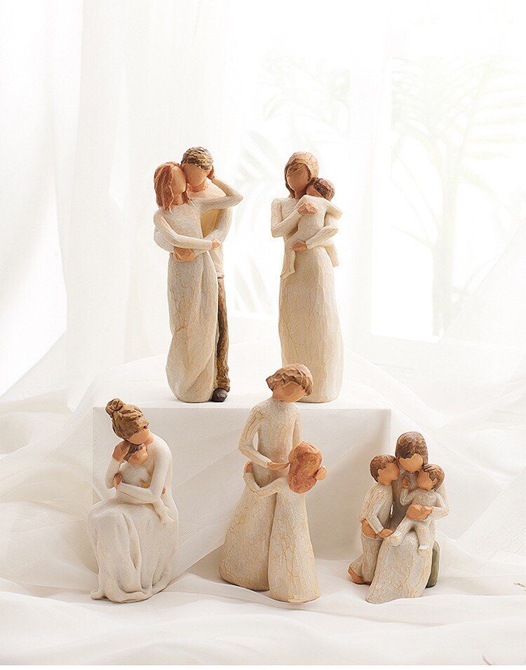 [MGT]Nordic style love family resin figure figurine ornaments family happy time home decoration crafts furnishings