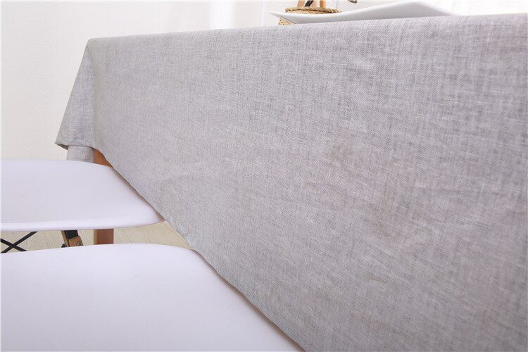 Decorative Table Cloth Rectangular Tablecloths Dining Table Cover Solid Color Cotton Linen Tablecloth Byetee Dining Table Cover