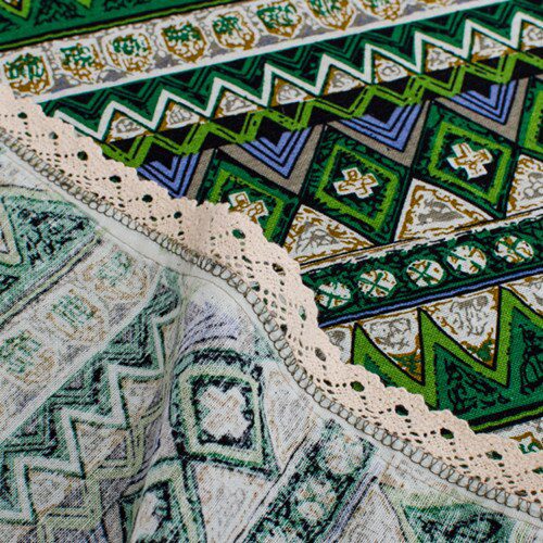 CFen A's Bohemian Quality Dining Tablecloth Color Soft Cotton Stripe Multi Sizes Lacy Home Kitchen Banquet Table Cover 1pc