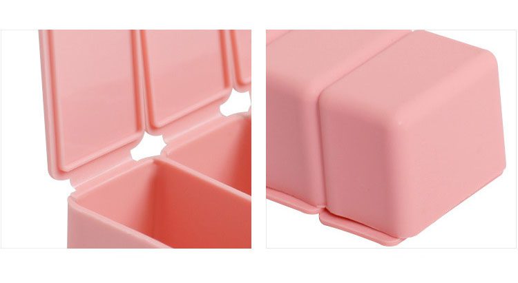 Weekly Pill Box Travel Medicine Storage Pill Case Organizer Drug Container Tablet Dispenser Plastic Independent Lattice