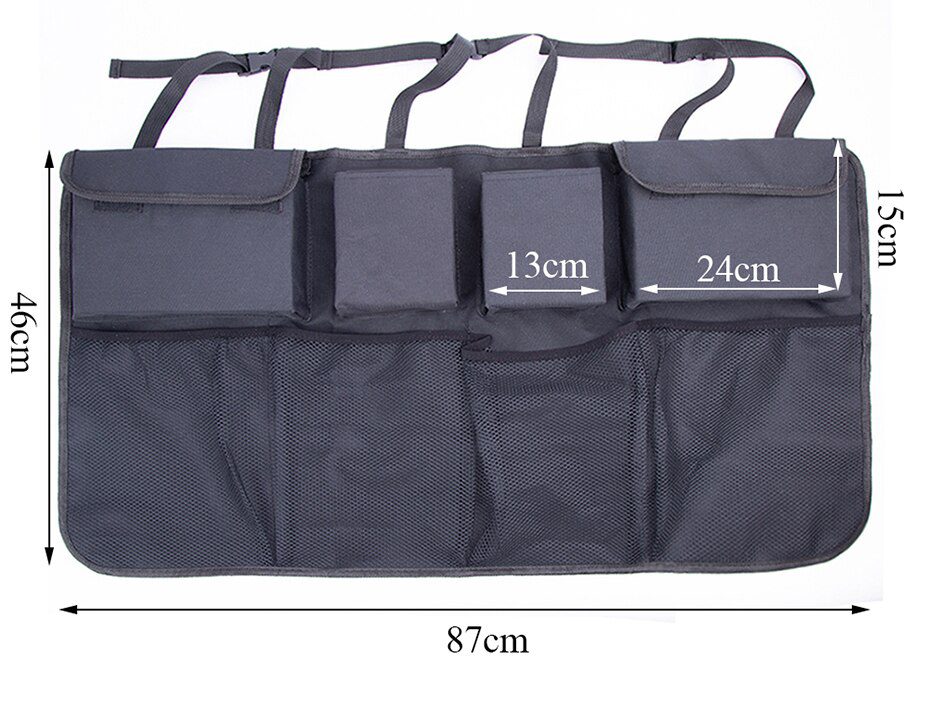 Car Trunk Organizer Adjustable Backseat Storage Bag Net High Capacity Multi-use Oxford Automobile Seat Back Organizers Universal Car Trunk Organizer Adjustable Backseat Storage Bag Net High Capacity Multi-use Oxford Automobile Seat Back Organizers Universal