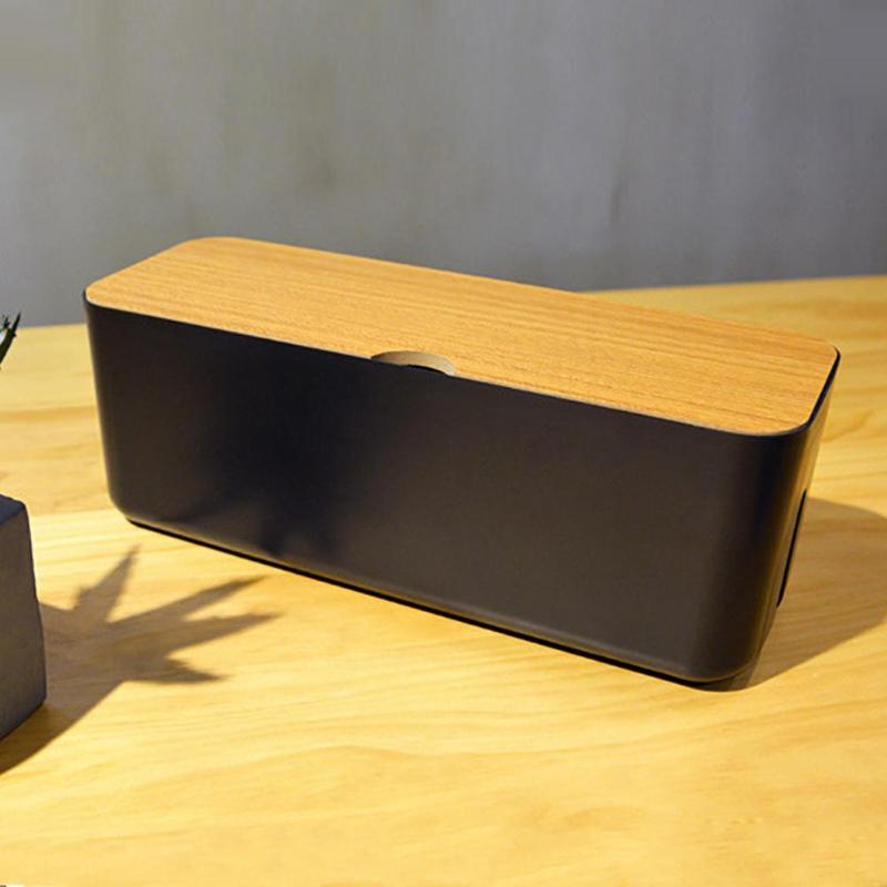 Cable Storage Box Power Strip Wire Case Anti Dust Charger Socket Organizer Network Line Storage Bin Charger Wire Management