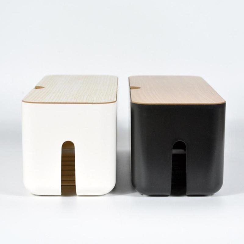 Cable Storage Box Power Strip Wire Case Anti Dust Charger Socket Organizer Network Line Storage Bin Charger Wire Management