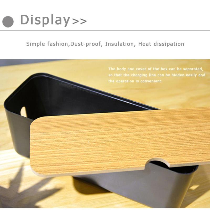 Cable Storage Box Power Strip Wire Case Anti Dust Charger Socket Organizer Network Line Storage Bin Charger Wire Management