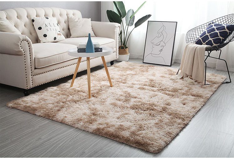 New Rainbow Colors Carpets Tie Dyeing Plush Soft Carpets For Bedroom Living Room Anti-slip Floor Mats Kids Room Carpet Rugs